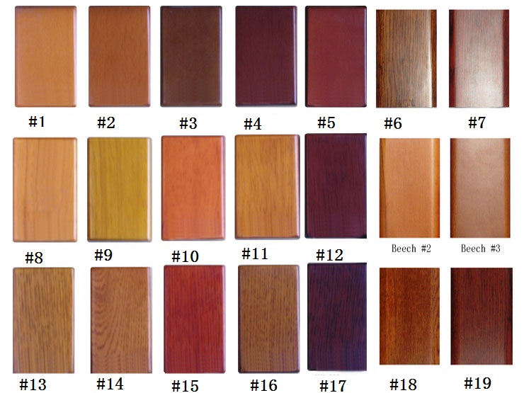 Bathroom Cabinet Color sample chart