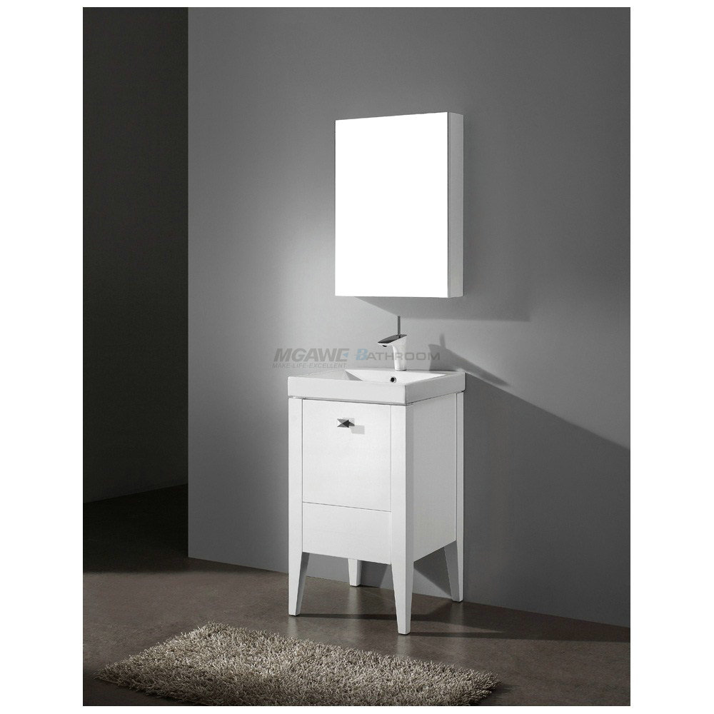 wood mirrored bathroom cabinet MS-8001