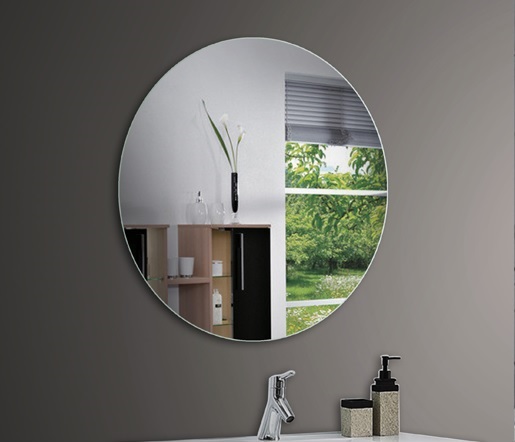 round shape bathroom mirror silver coating glass mirror