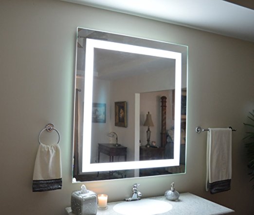 Wall Mounted Lighted Vanity Mirror LED  Commercial Grade 44