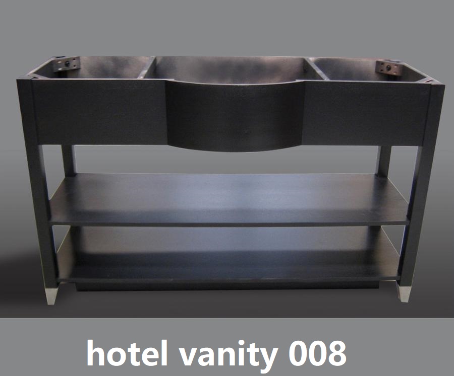 130cm expresso hotel bathroom vanity set dark brown color with marble counter top