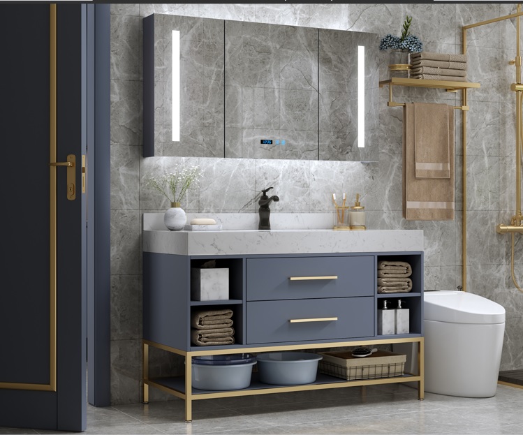 2020 new design grey color bathroom vanity with big storage space MCP-7003