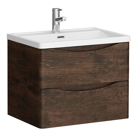  Chestnut 600mm Wide Wall hang Vanity Unit MCS-6009