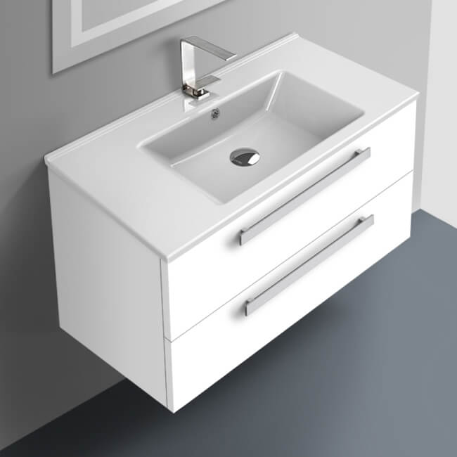 24 Inch Vanity Cabinet With Fitted Sink, 24 Inch Vanity Cabinet With Fitted Sink