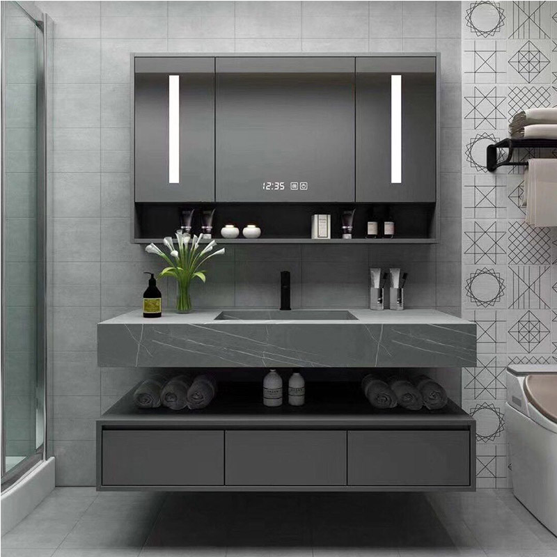 48inch sintered stone bathroom vanity set intergred bathroom vanity ...