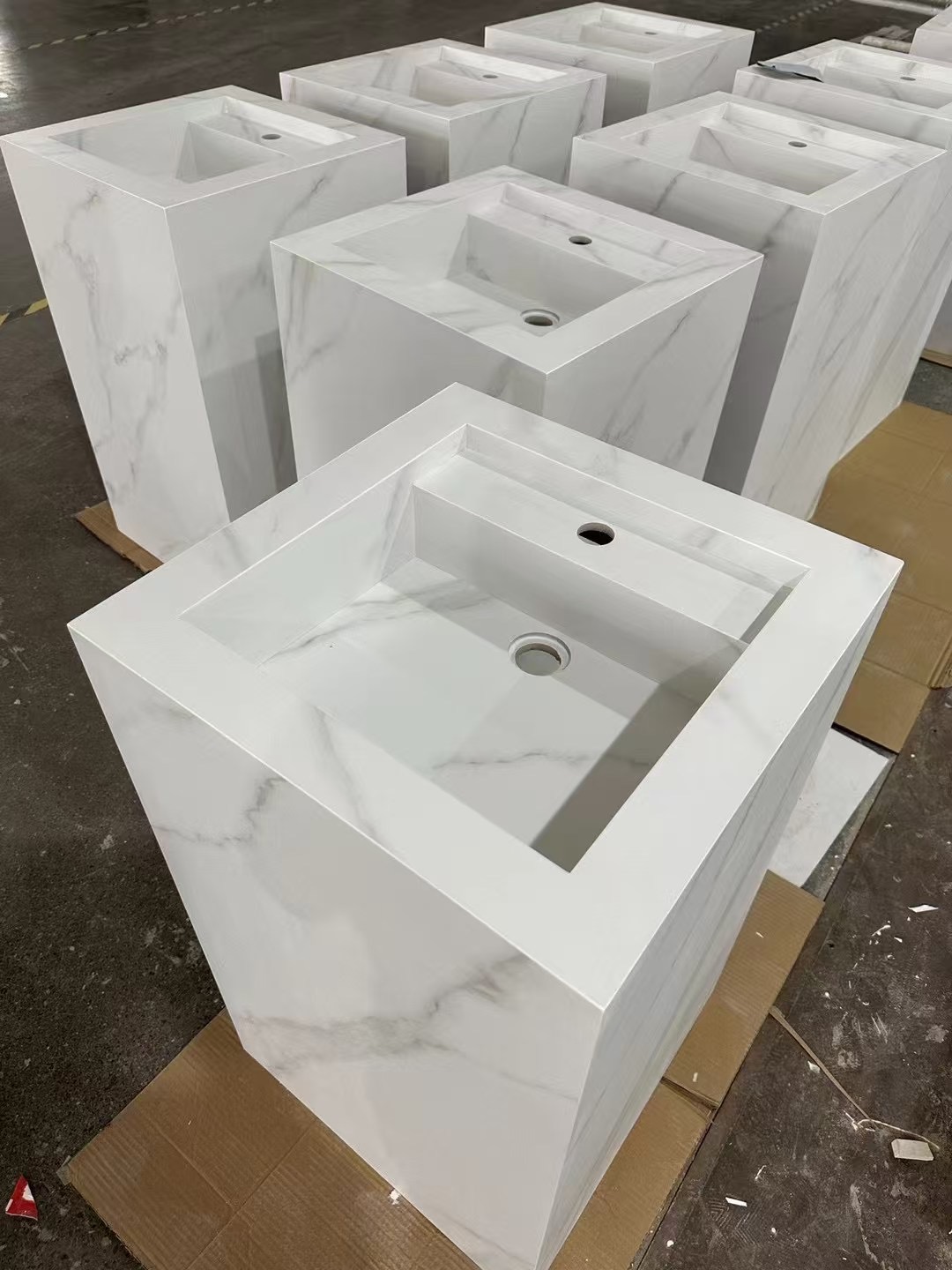 new design rock stone stand basin
