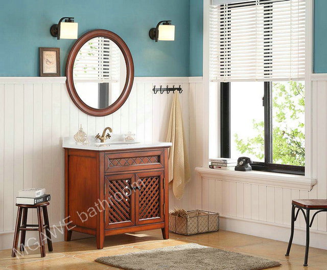new item solid wood bathroom vanity cabinet