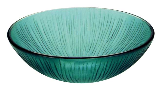 green glass vessel sink P11