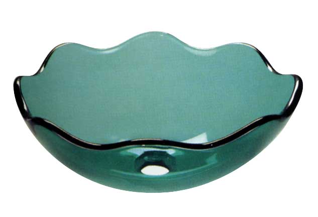 green glass vessel bathroom sinks