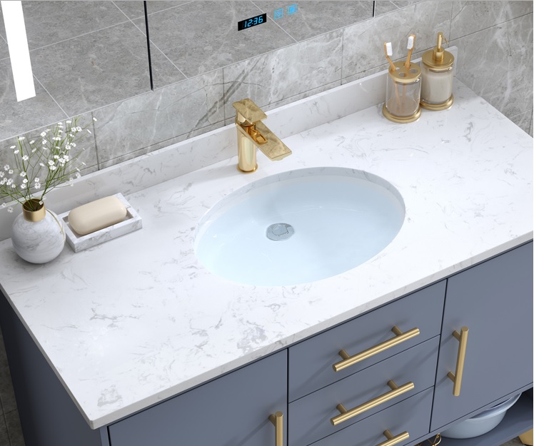 bathroom vanity counter top for single basin