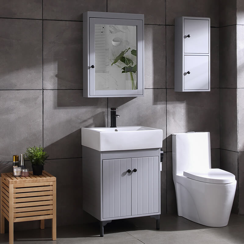 small bathroom vanity grey color